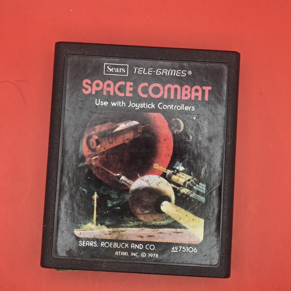 Atari 2600 Space Combat Game Cartridge (1978) UNTESTED